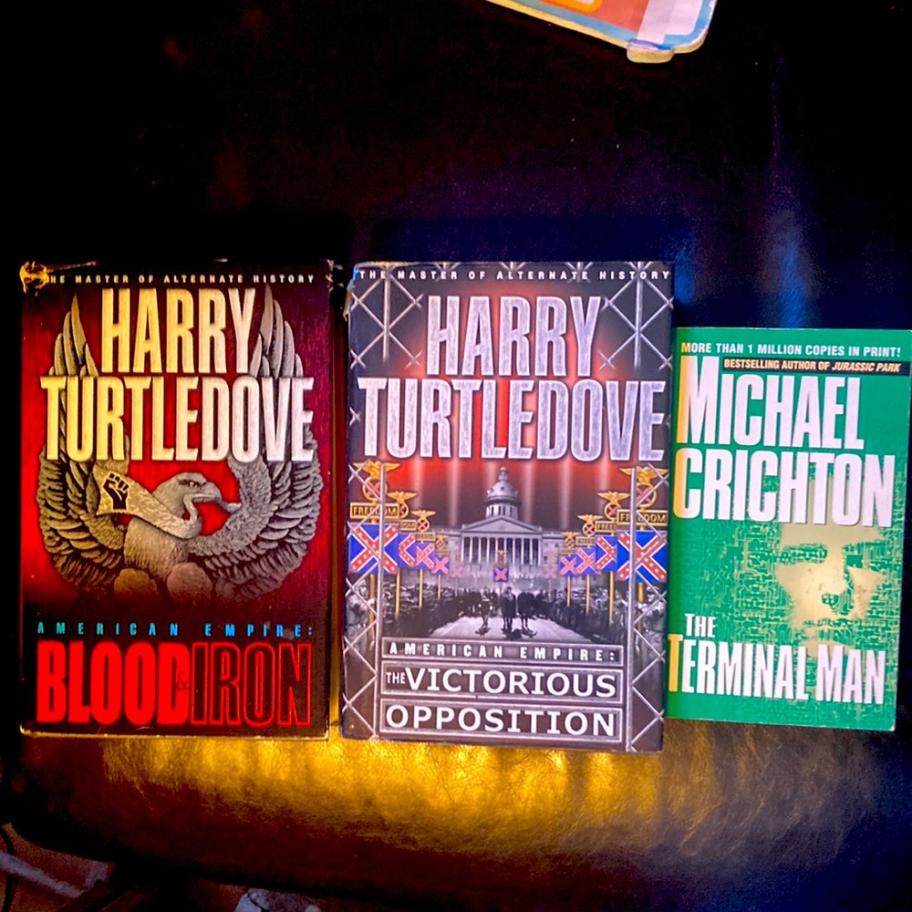 Books: Michael Crichton and Harry Turtledove